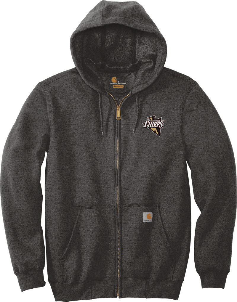 Mercer Chiefs Carhartt Midweight Hooded Zip-Front Sweatshirt