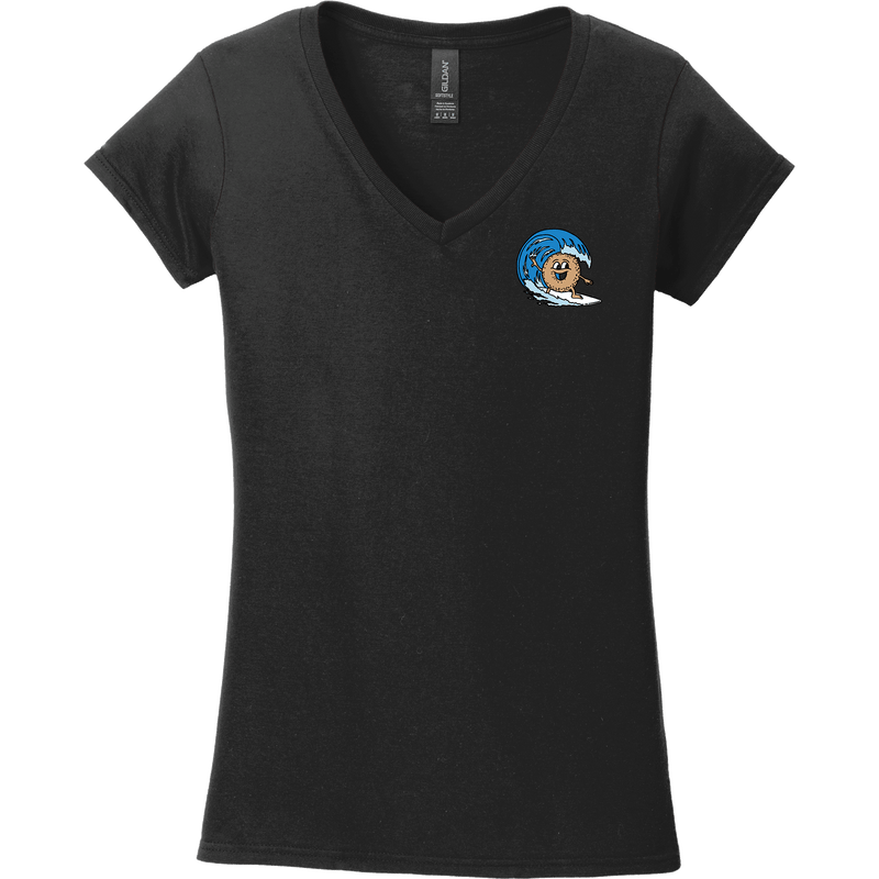 BagelEddi's Softstyle Ladies Fit V-Neck T-Shirt