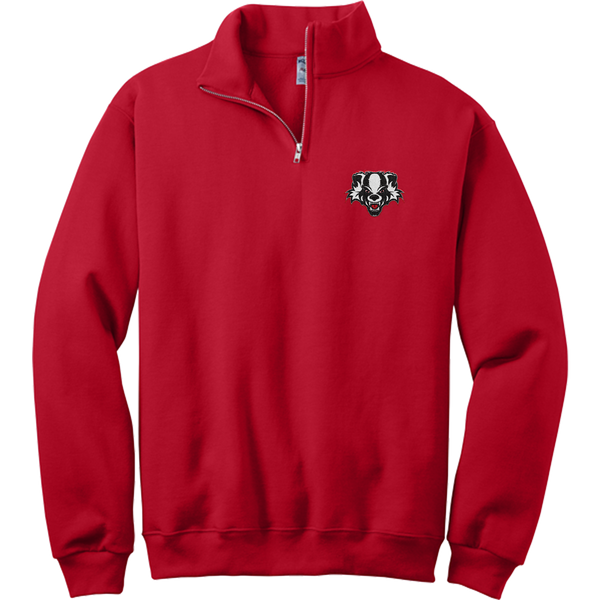 Scary Badgers NuBlend 1/4-Zip Cadet Collar Sweatshirt