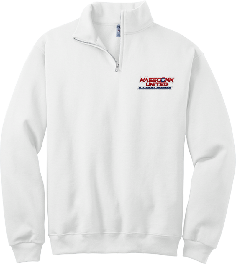 Mass Conn United NuBlend 1/4-Zip Cadet Collar Sweatshirt