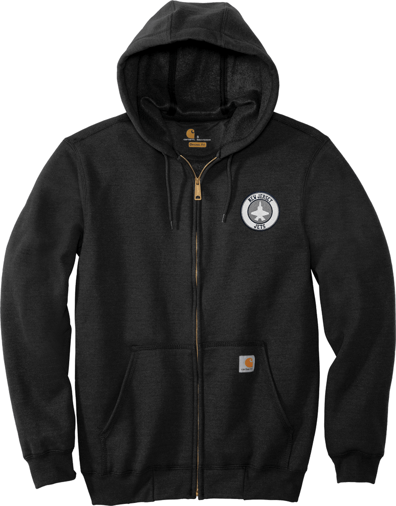 NJ Jets Carhartt Midweight Hooded Zip-Front Sweatshirt