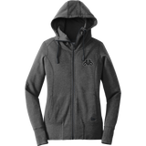 Igloo Jaguars New Era Ladies Tri-Blend Fleece Full-Zip Hoodie