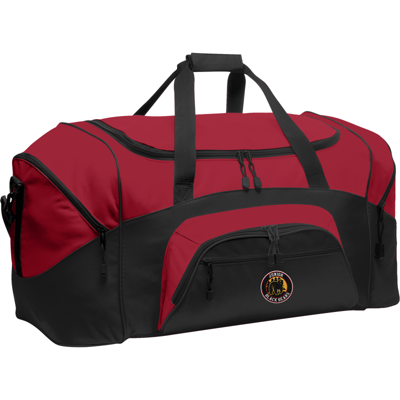 MD Jr. Black Bears Standard Colorblock Sport Duffel