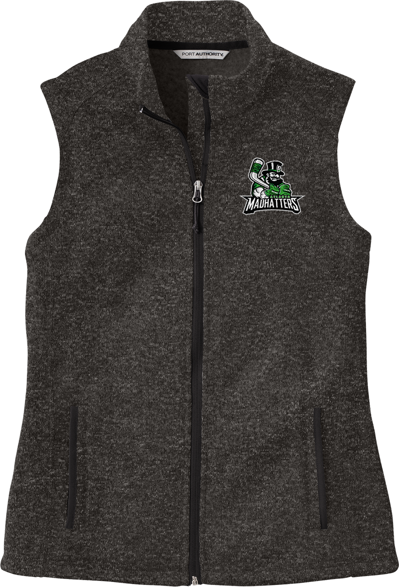 Atlanta Madhatters Ladies Sweater Fleece Vest