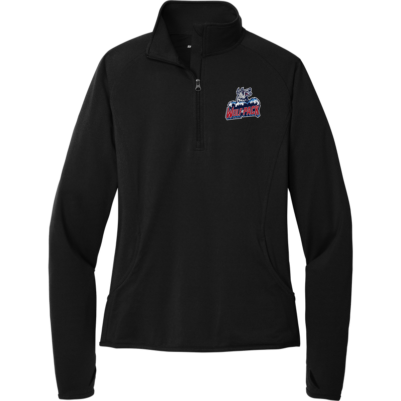 CT Wolfpack South Ladies Sport-Wick Stretch 1/4-Zip Pullover