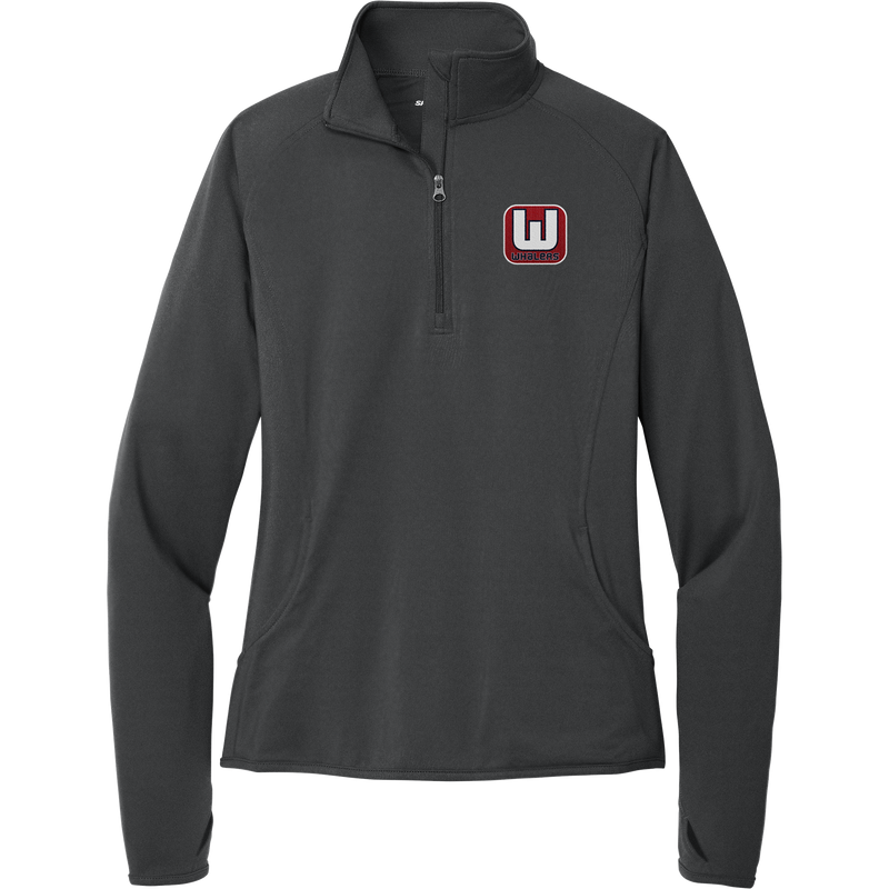 CT Whalers Tier 1 Ladies Sport-Wick Stretch 1/4-Zip Pullover