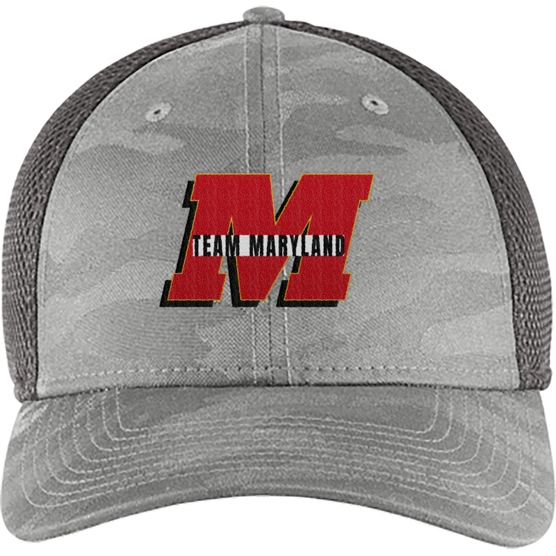 Team Maryland New Era Tonal Camo Stretch Tech Mesh Cap