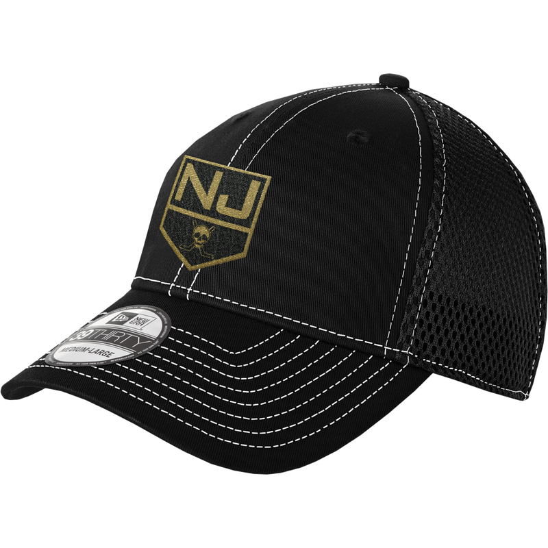 NJ Raiders New Era Stretch Mesh Contrast Stitch Cap