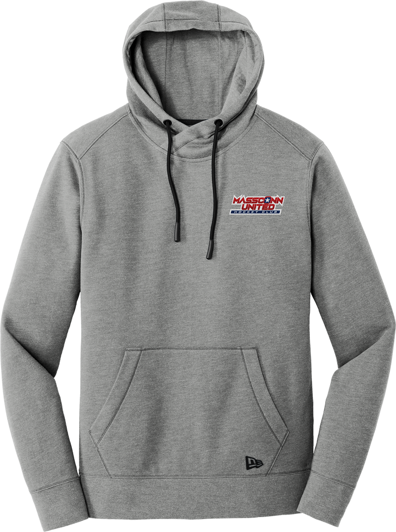 Mass Conn United New Era Tri-Blend Fleece Pullover Hoodie