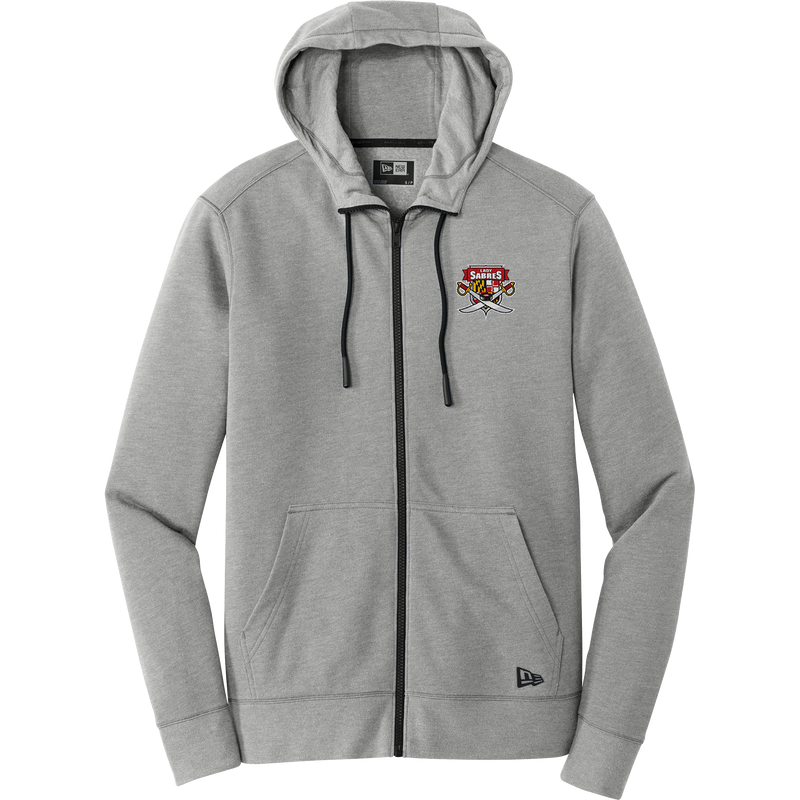 SOMD Lady Sabres New Era Tri-Blend Fleece Full-Zip Hoodie