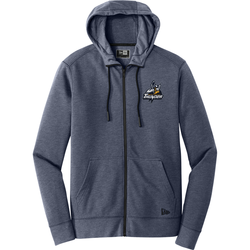 Mon Valley Thunder New Era Tri-Blend Fleece Full-Zip Hoodie