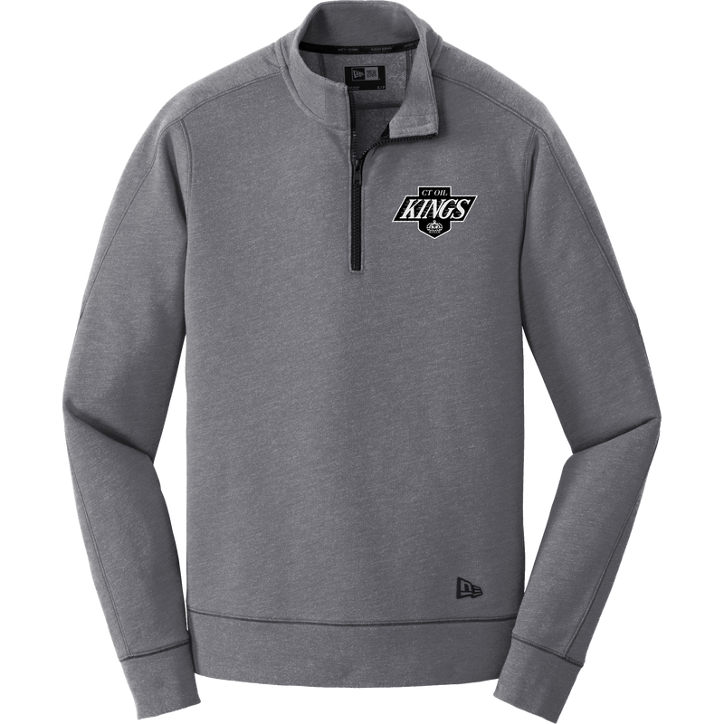 CT Oil Kings New Era Tri-Blend Fleece 1/4-Zip Pullover