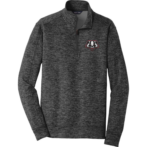 Scary Badgers PosiCharge Electric Heather Fleece 1/4-Zip Pullover