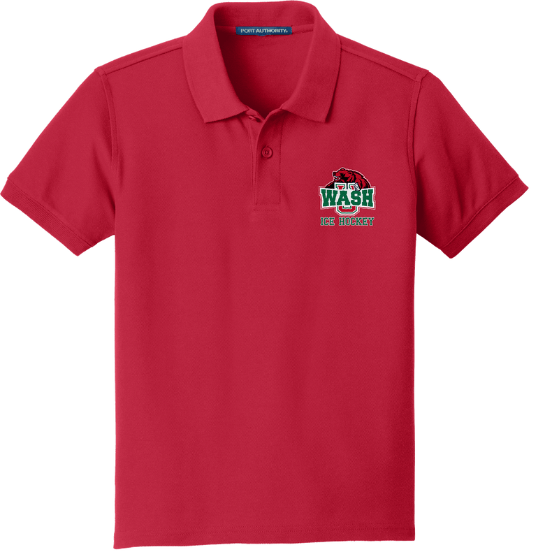 Wash U Youth Core Classic Pique Polo