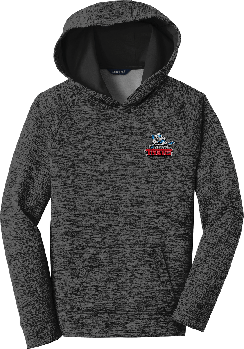 NJ Titans Youth PosiCharge Electric Heather Fleece Hooded Pullover